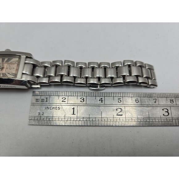 Emporio Armani AR0172 Womens Watch Classic Tank Quartz Small Seconds New Battery main image 13